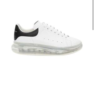 Alexander McQueen Women’s Oversized Sneaker Clear Sole White Black